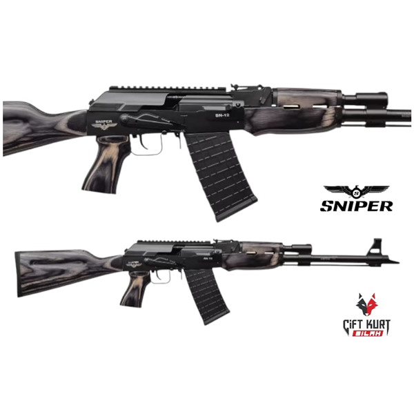 Sniper Arms SN-12 Siyah Lamine Şarjörlü Yivsiz Av Tüfeği